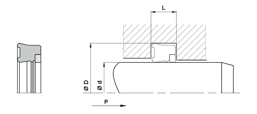 Guarnizioni Idrauliche U/Y In Poliuretano Blu – 30x40x8 Mm, 5 Pezzi, Tenuta Per Steli E Pistoni