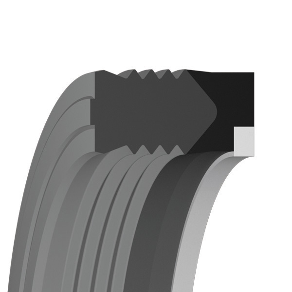 BSE Simple-effect Rod Seals with integrated anti-extrusion ring